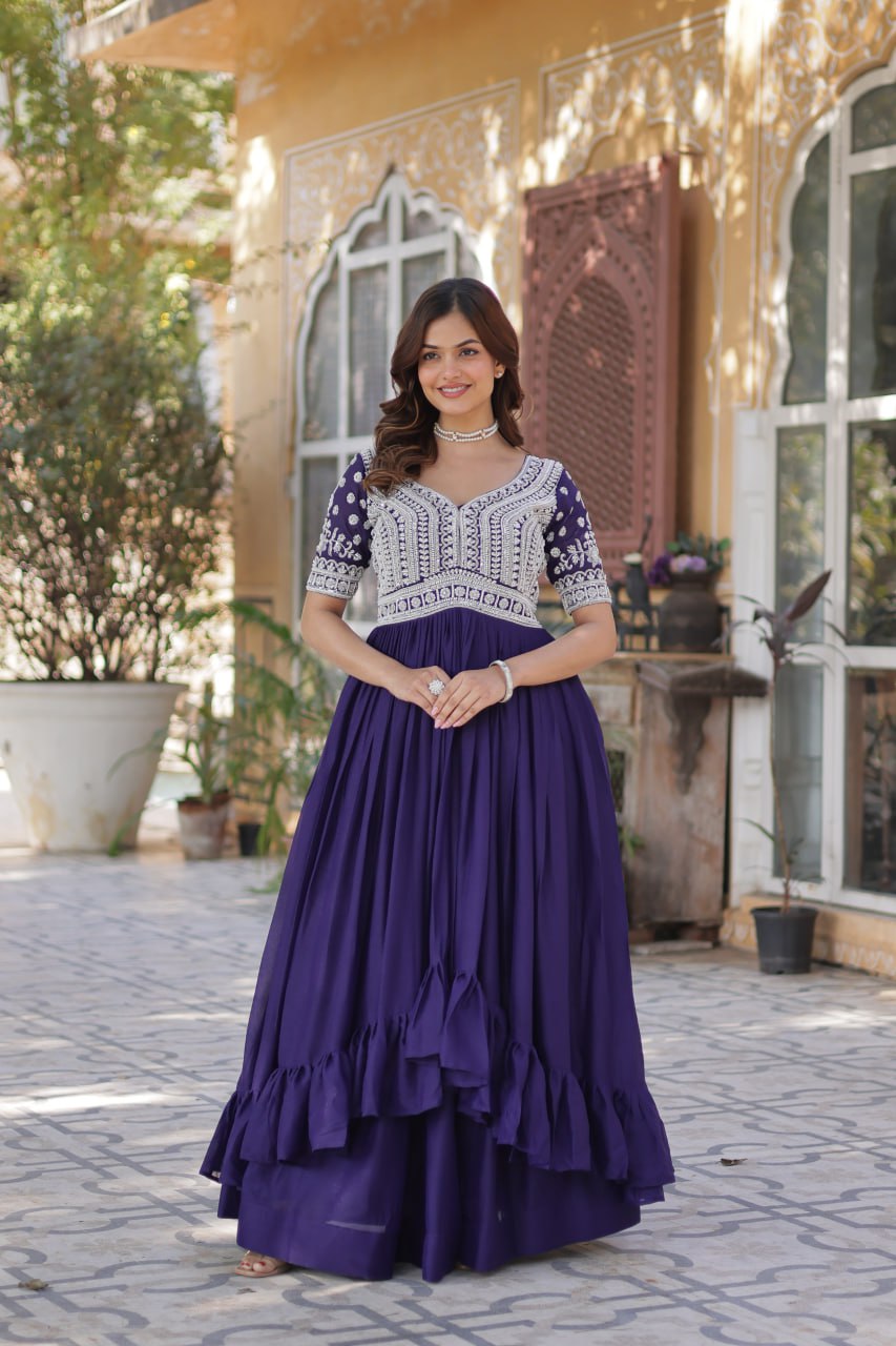 Aayesha Lehenga With Readymade Slit Cut Long Kurti Set