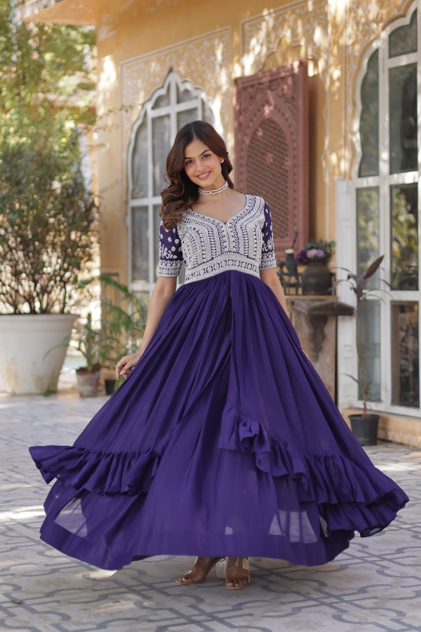 Aayesha Lehenga With Readymade Slit Cut Long Kurti Set