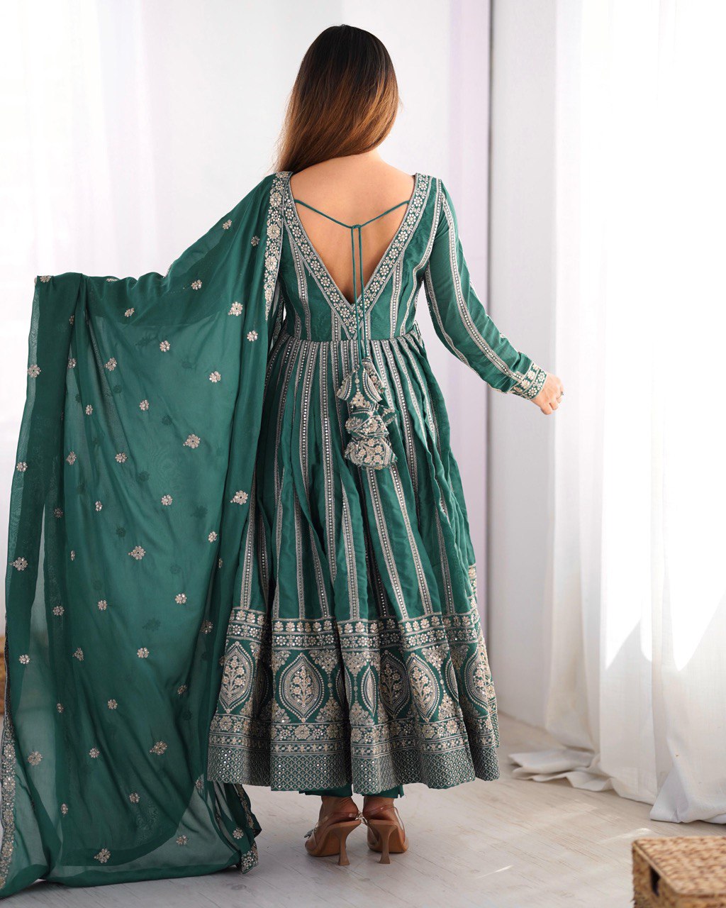 Dhruvi Gorgeous Star Georgette Classic Anarkali Set