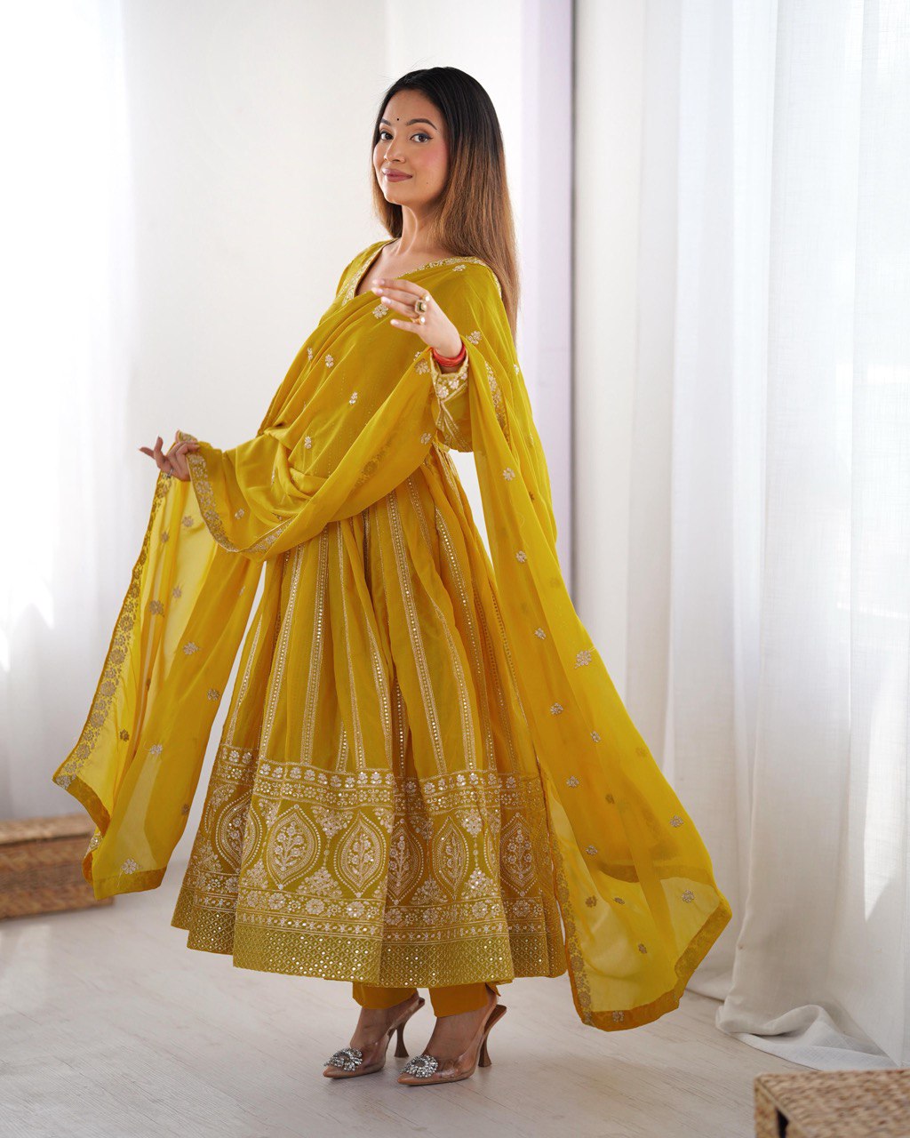 Dhruvi Gorgeous Star Georgette Classic Anarkali Set