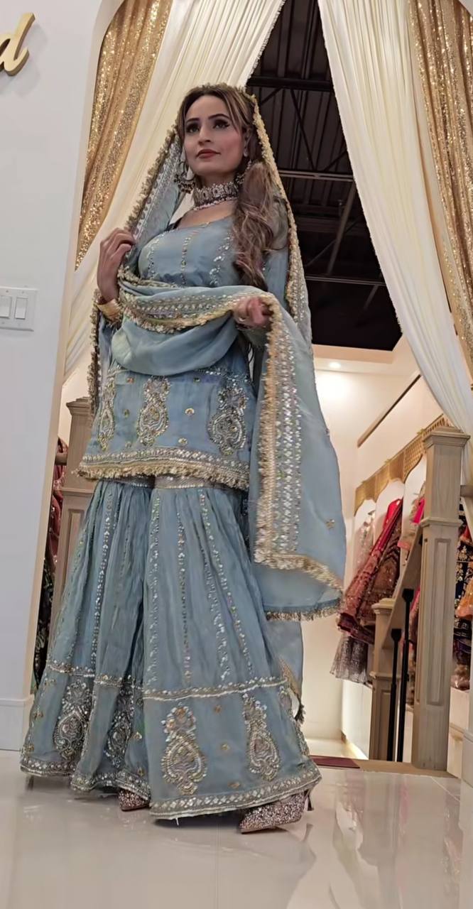 Inaaya cosmos Heavy Embroidery Plazzo suit set