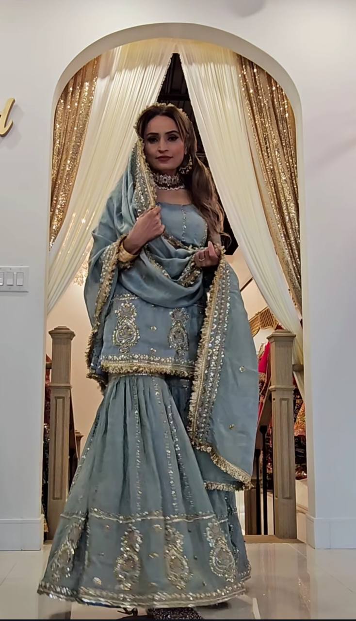 Inaaya cosmos Heavy Embroidery Plazzo suit set