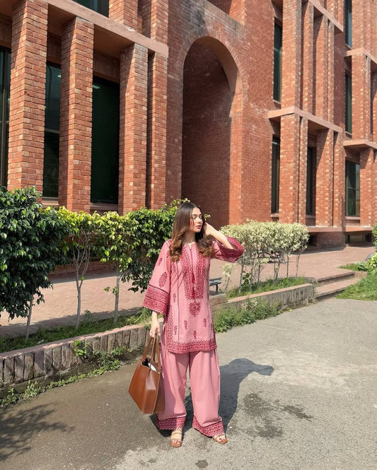 Rose Riwaayat Designer Heavy Cotton Salwar Suit Set