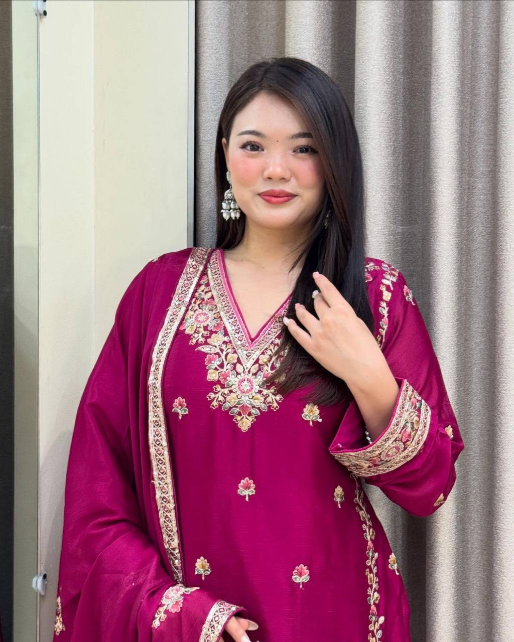 Advika Modern Muse Handcrafted Embroidered Sharara Suit Set