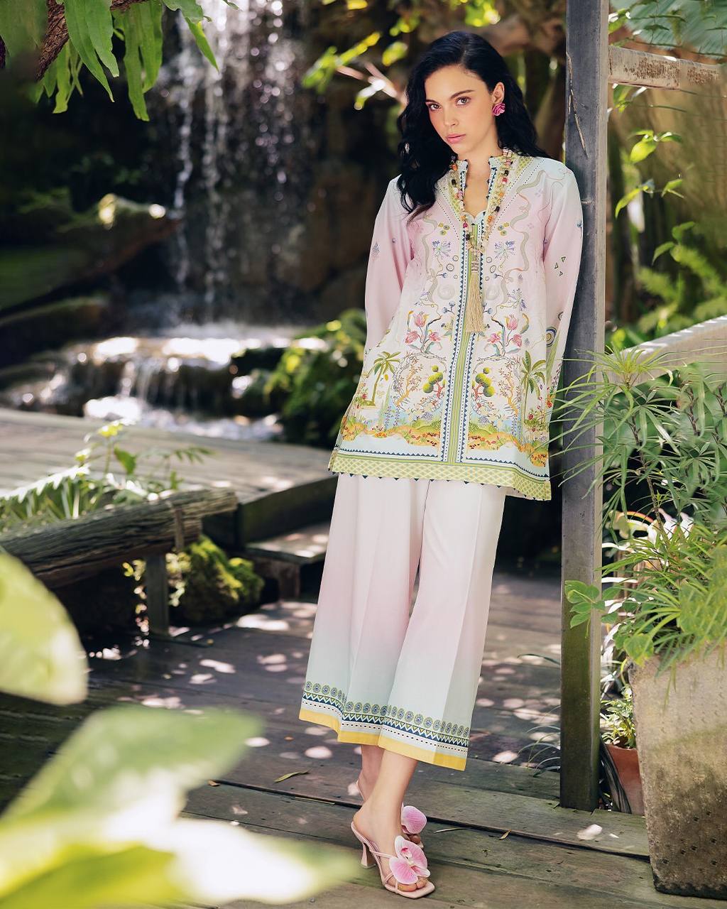 Tvesa Petals & Grace Breezy Summer Look Digital Print Co-ords Set