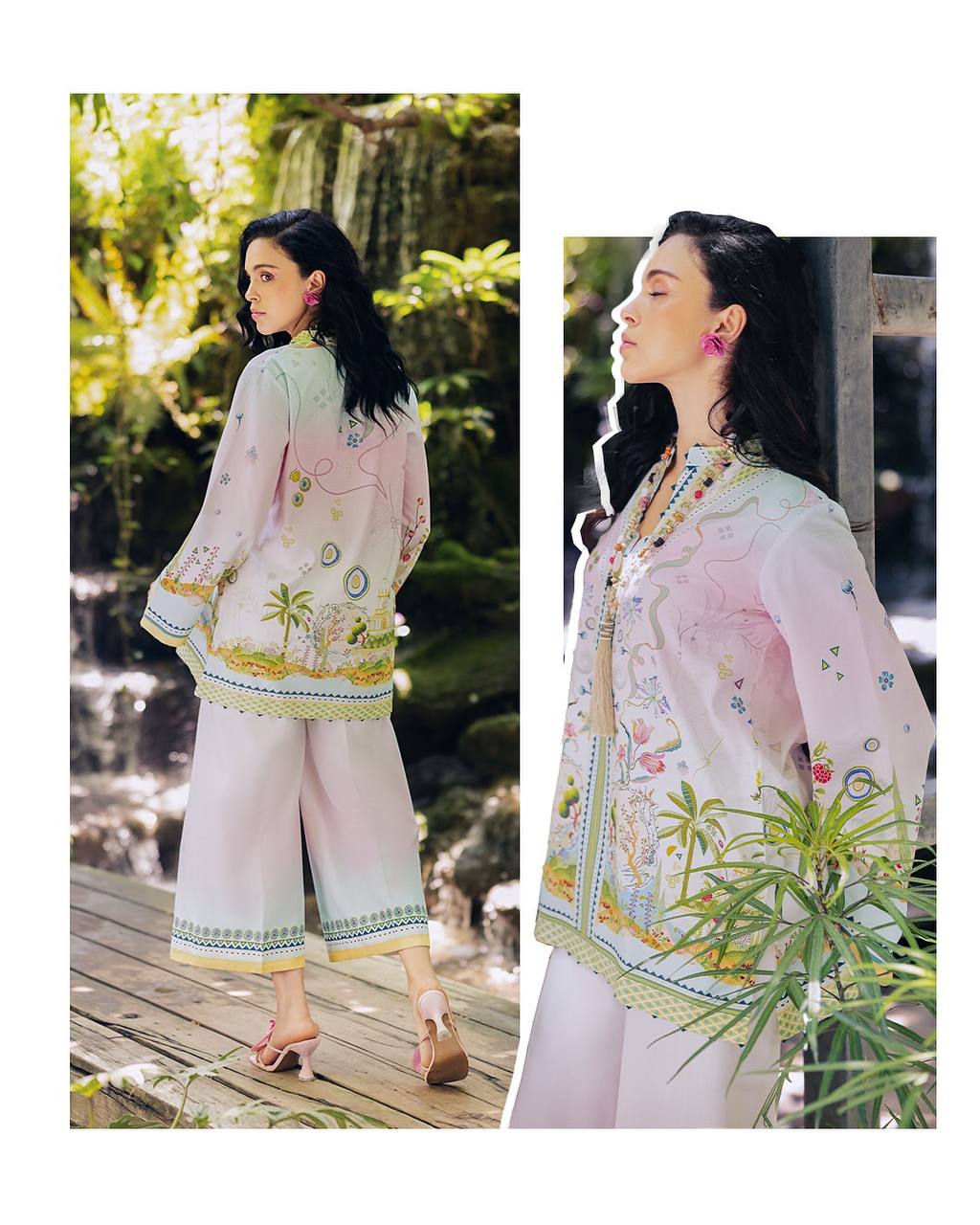 Tvesa Petals & Grace Breezy Summer Look Digital Print Co-ords Set