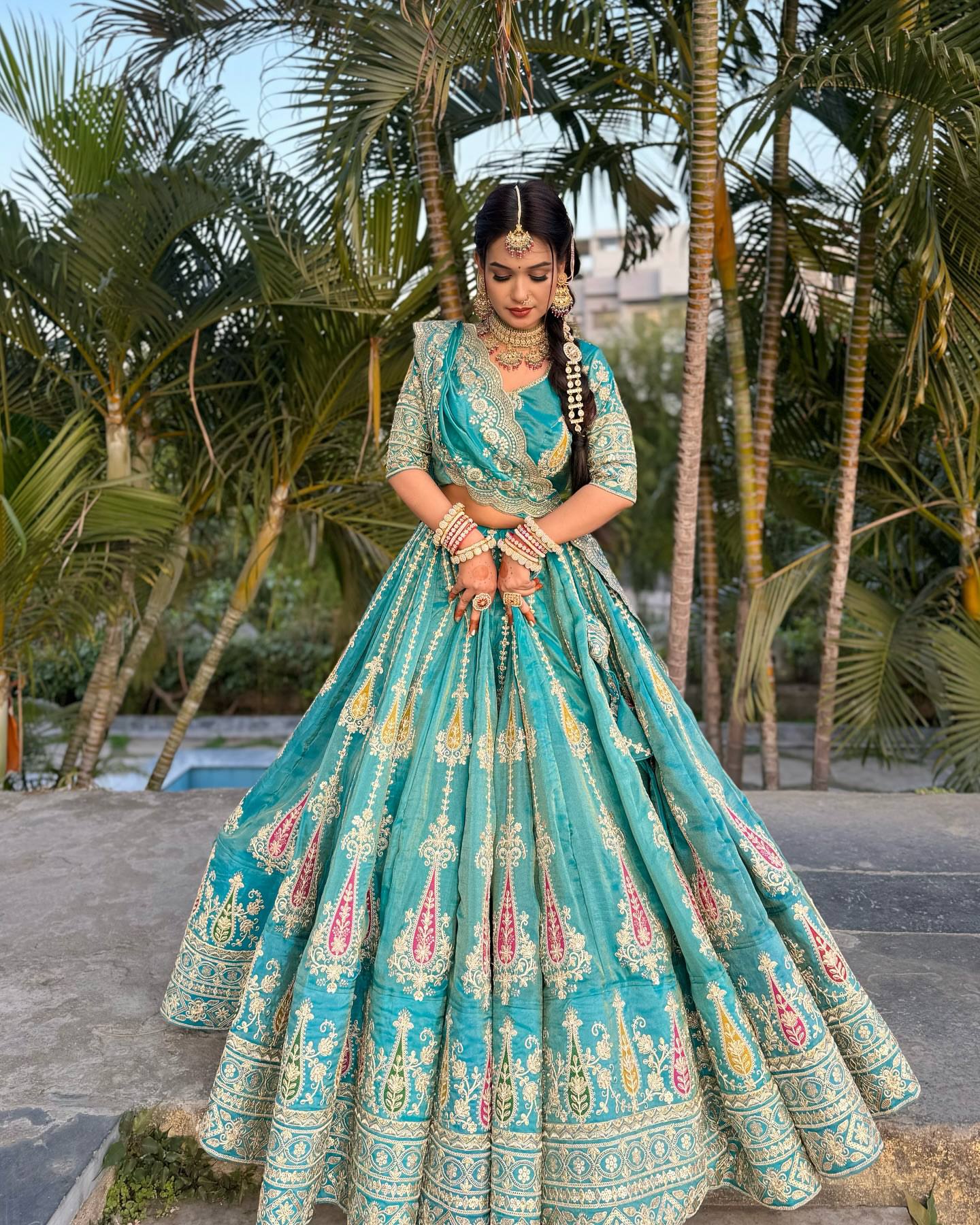 Neel Kamal Patola Embroidered Lehenga Set