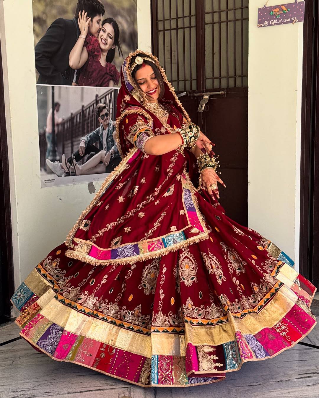 Rangdeep Royal Raas Real Mirror Work Lehenga Set