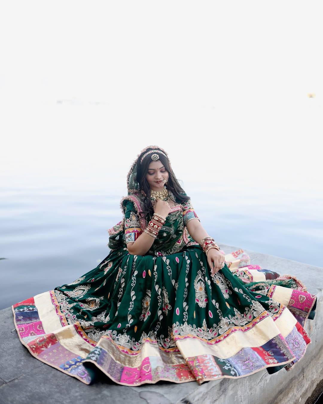 Rangdeep Royal Raas Real Mirror Work Lehenga Set