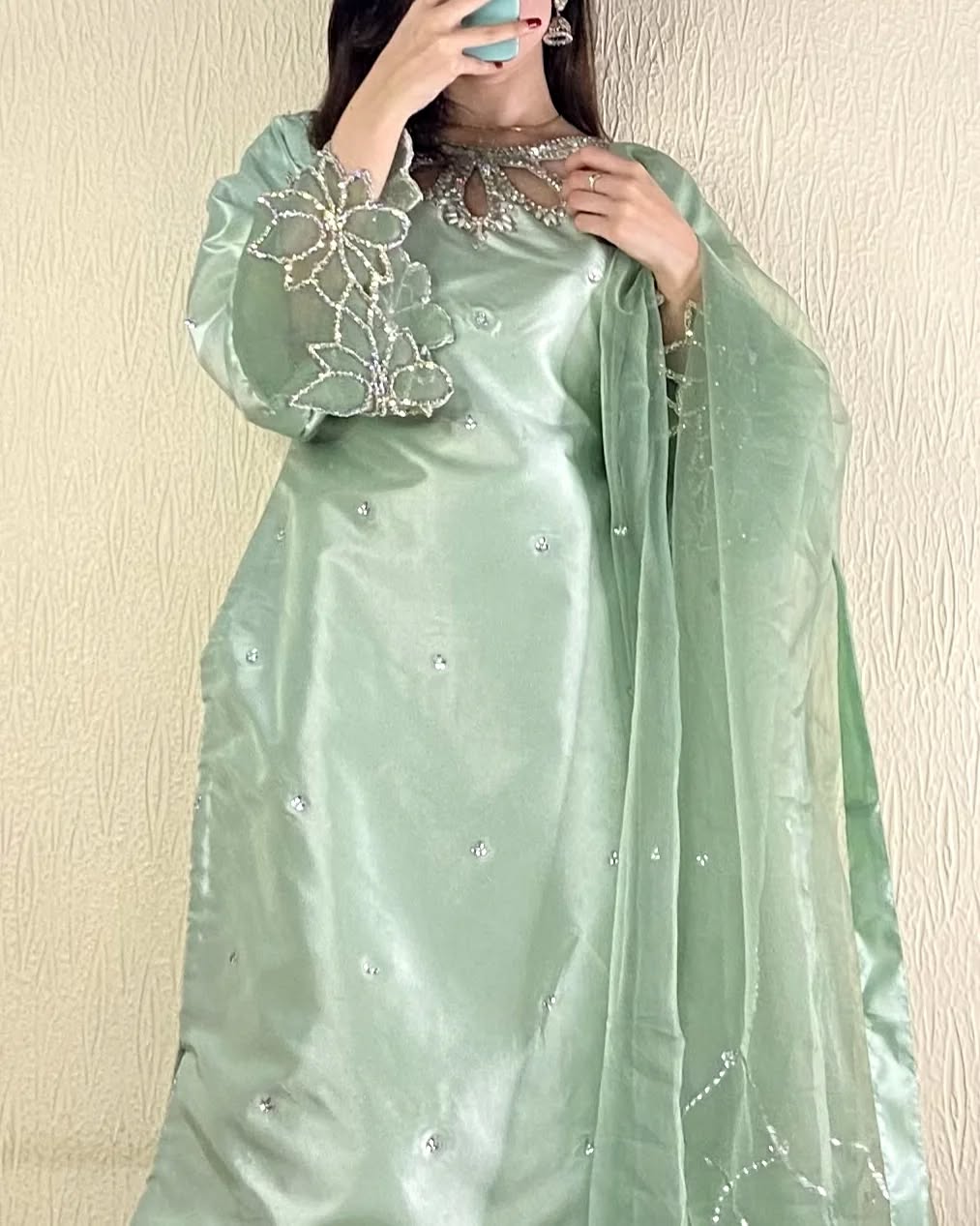 Zaya Mint A Luxe Silk Mint Green Silk Kurta Set