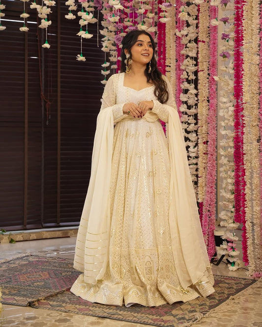 Saachi  Heavy Embroidered Maxi Set