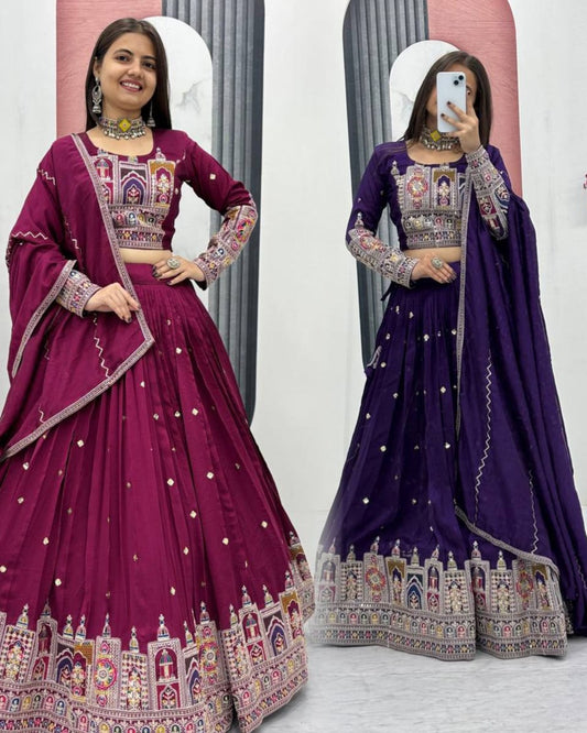 Aisha Pure Vichitra lehenga choli set