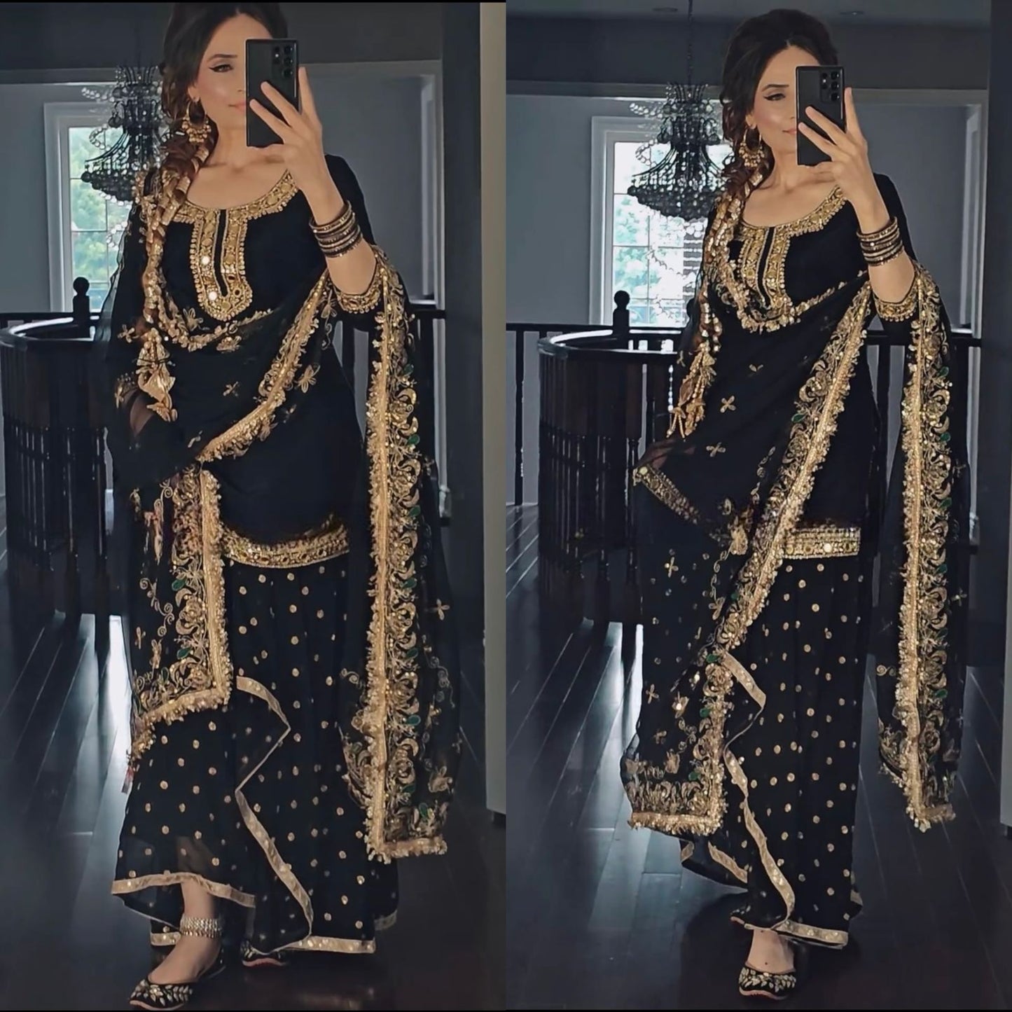๐ฅ*Launching New Designer Party Wear Look Top ,Dhoti Skirt and Dupatta*๐โค๏ธ
