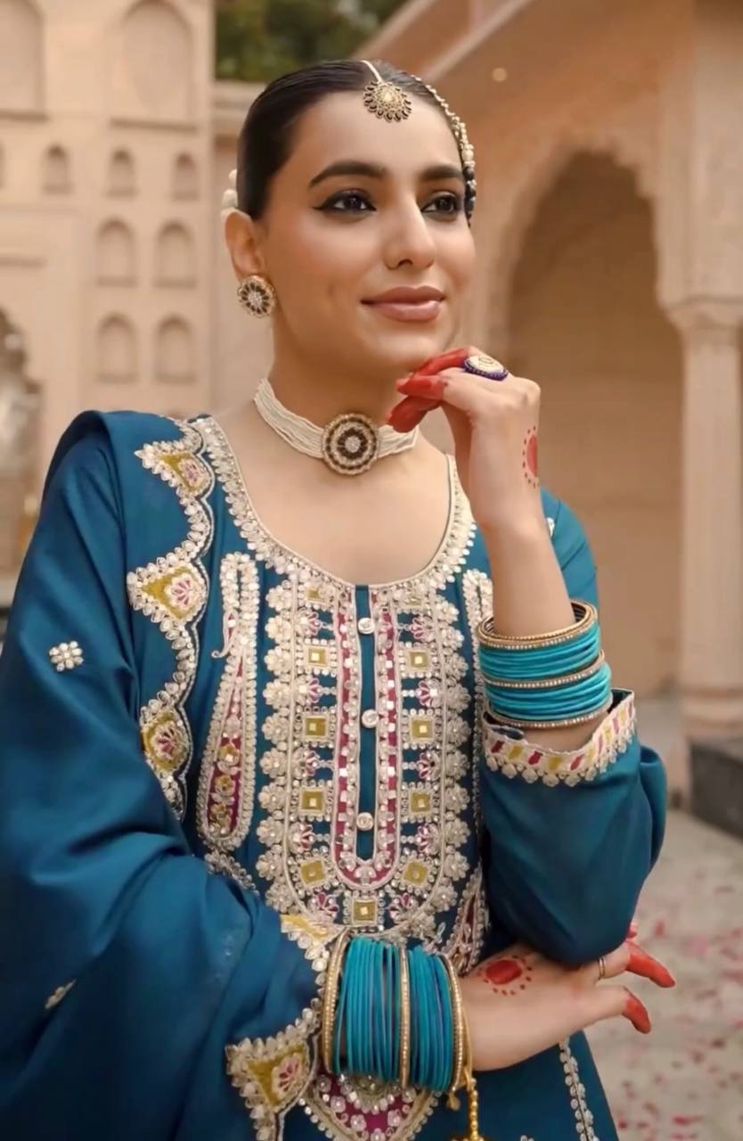 Malini Heavy Embroidered Kurta Set