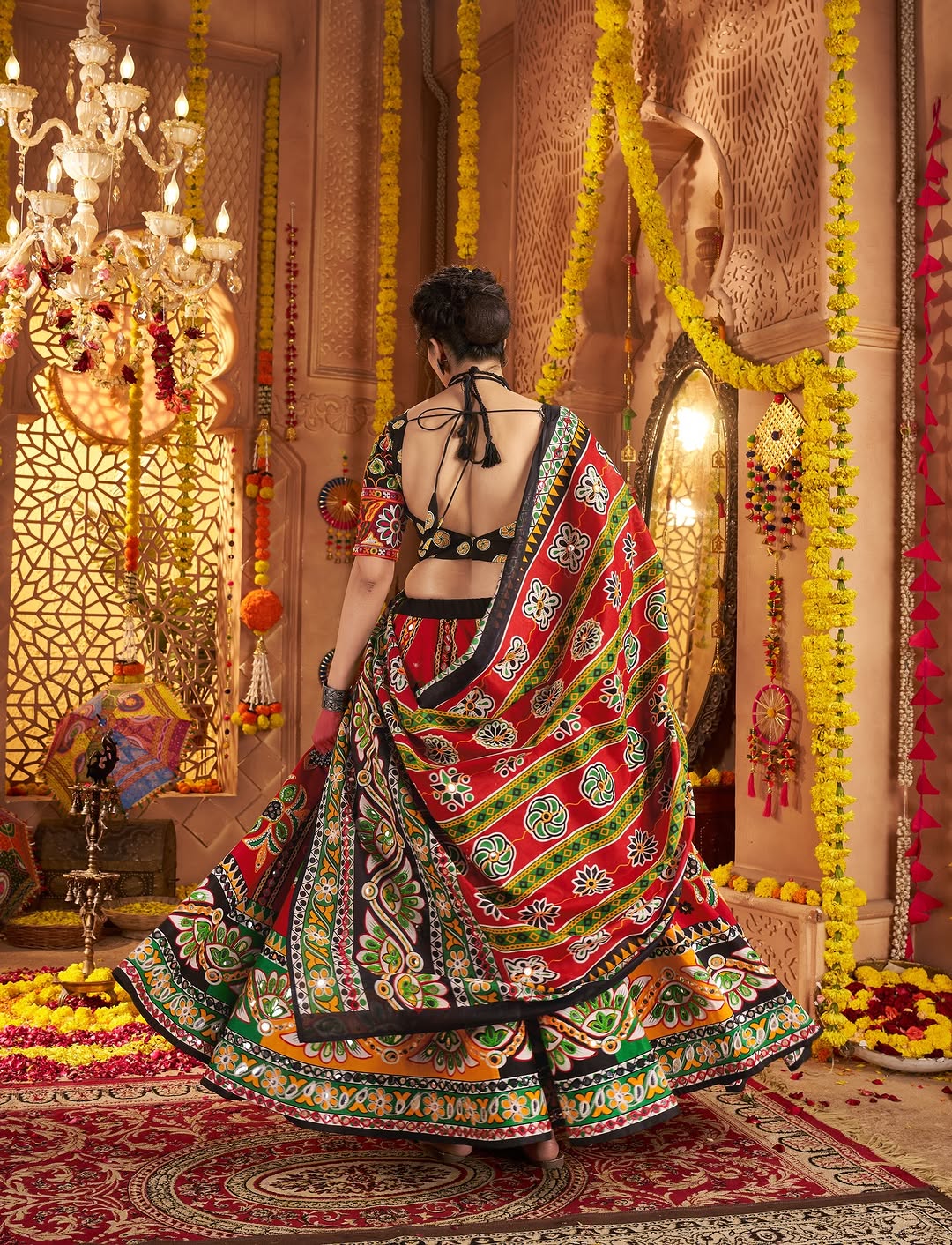 Kutchi mirror Multicolor Garba Special Gamthi