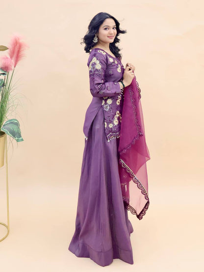 Sitara Luxe Crepe Silk Ensemble Suit Set