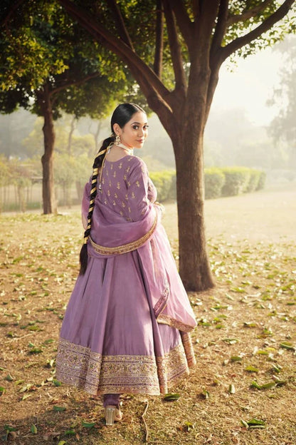 Amarisa-e-Lavender New Designer Party Wear Look Anarkali