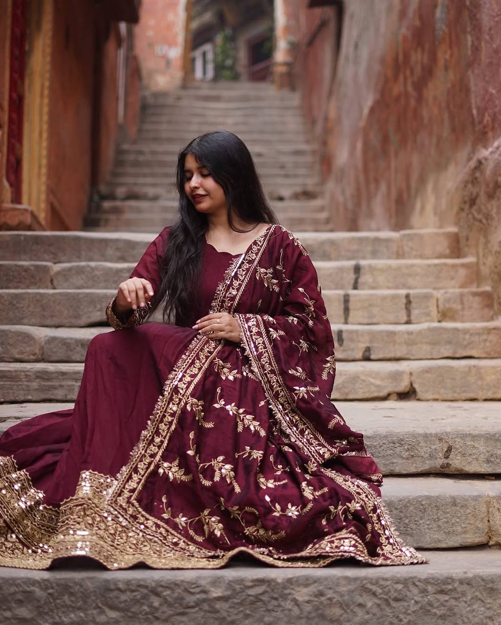 Ethereal Elegance Designer Long  Gown
