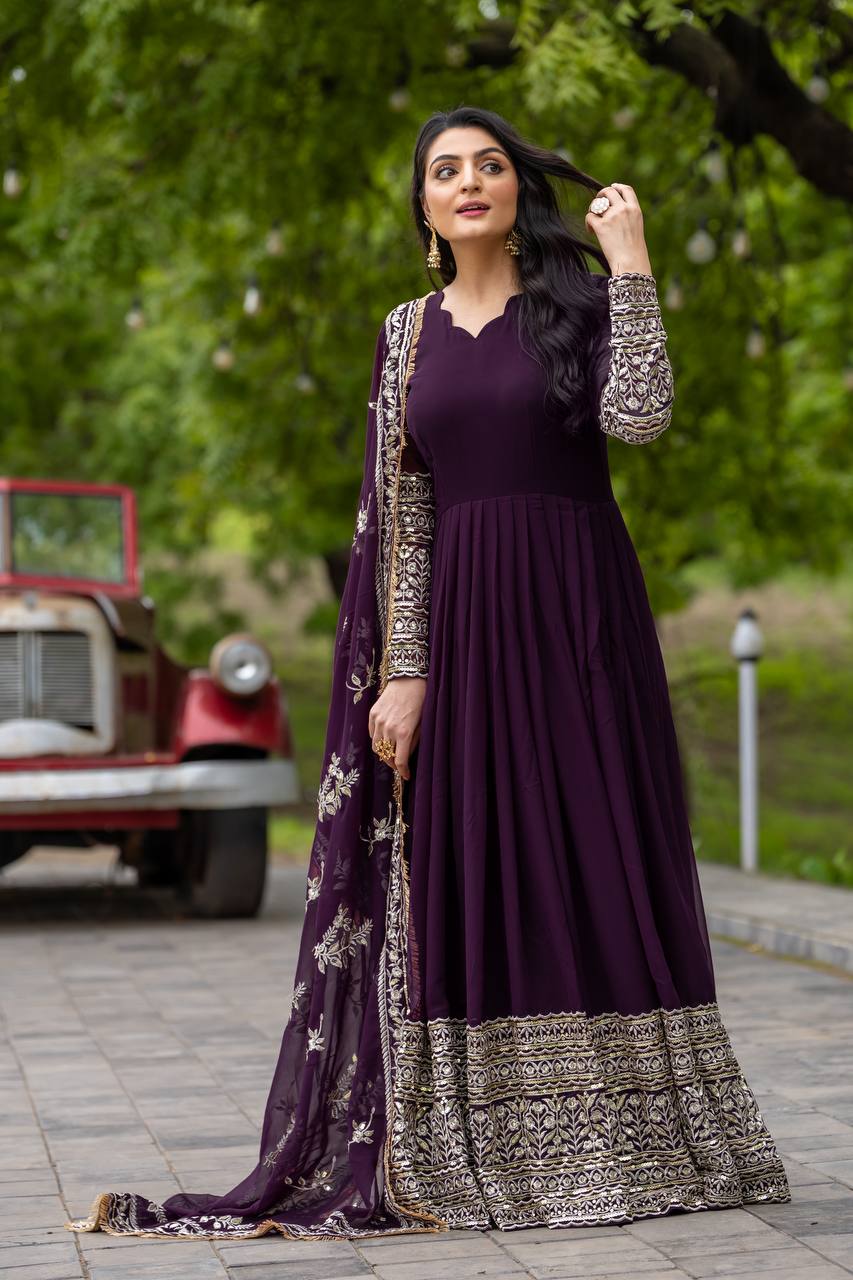 Ethereal Elegance Designer Long  Gown