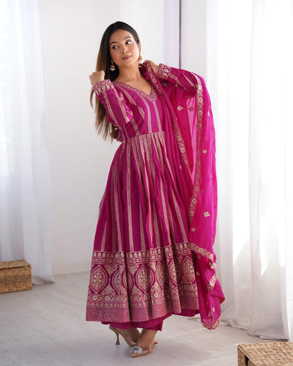 Dhruvi Gorgeous Star Georgette Classic Anarkali Set