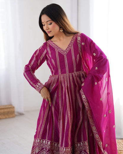 Dhruvi Gorgeous Star Georgette Classic Anarkali Set