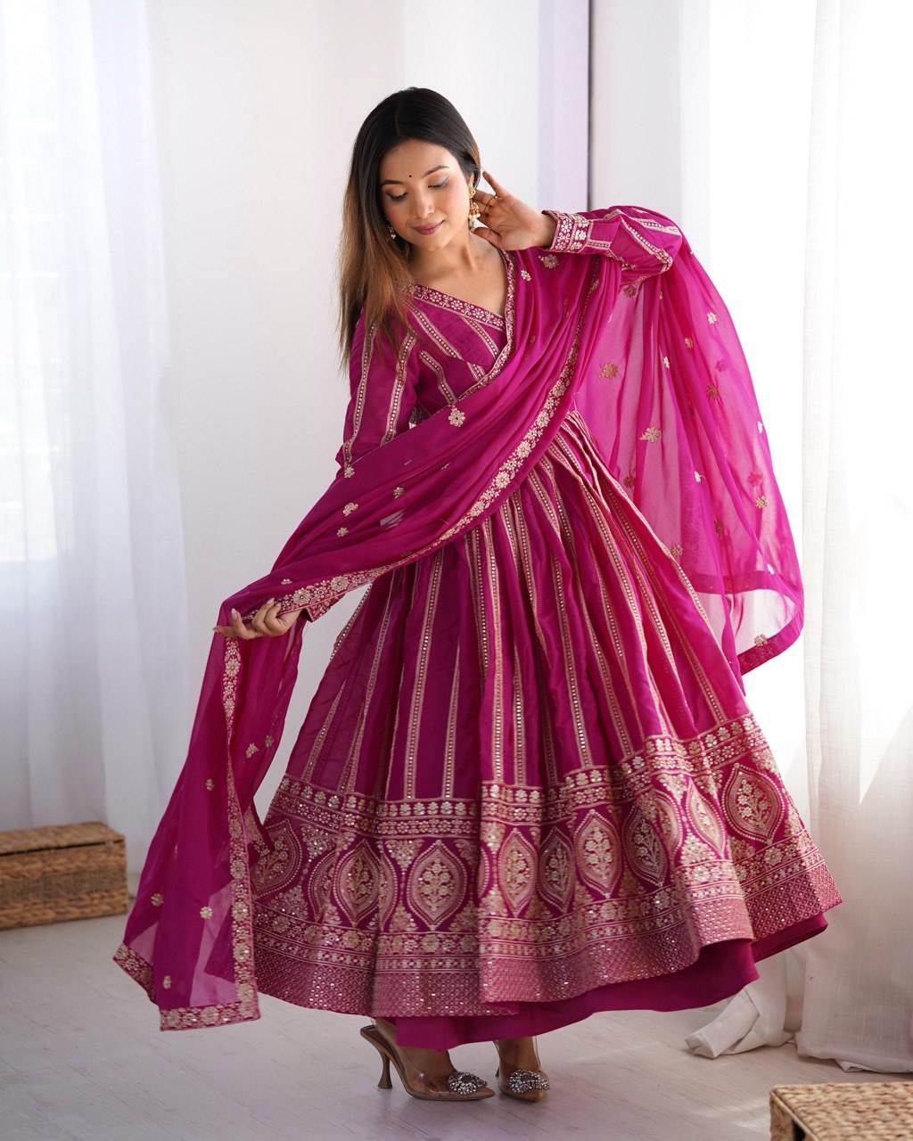 Dhruvi Gorgeous Star Georgette Classic Anarkali Set