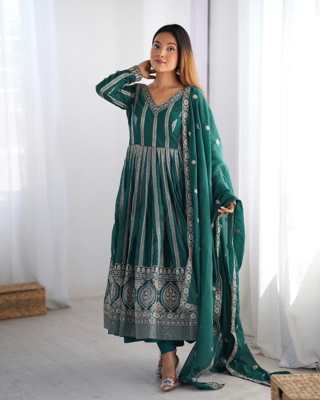 Dhruvi Gorgeous Star Georgette Classic Anarkali Set