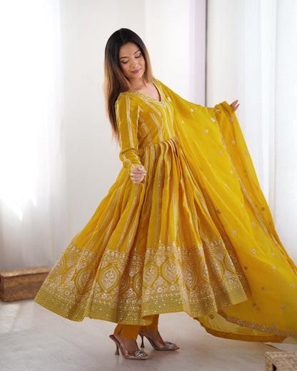Dhruvi Gorgeous Star Georgette Classic Anarkali Set