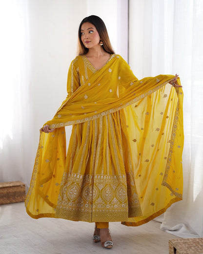 Dhruvi Gorgeous Star Georgette Classic Anarkali Set