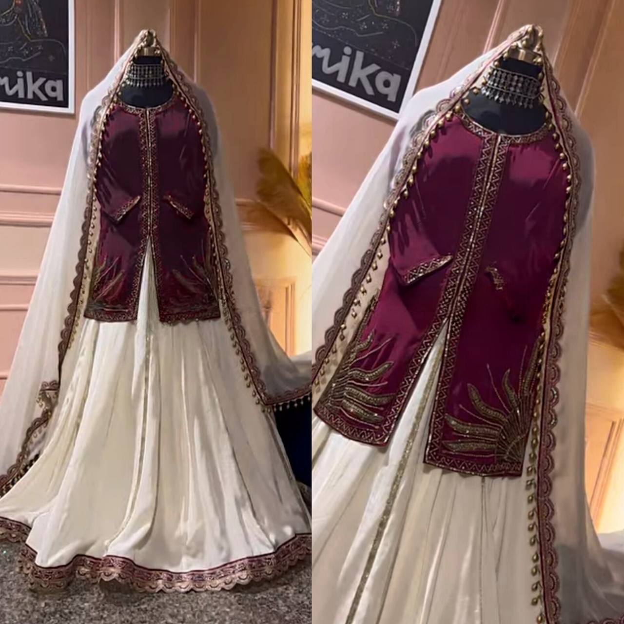 Sagnika  Beautiful Natural Crep Silk Lehenga Set