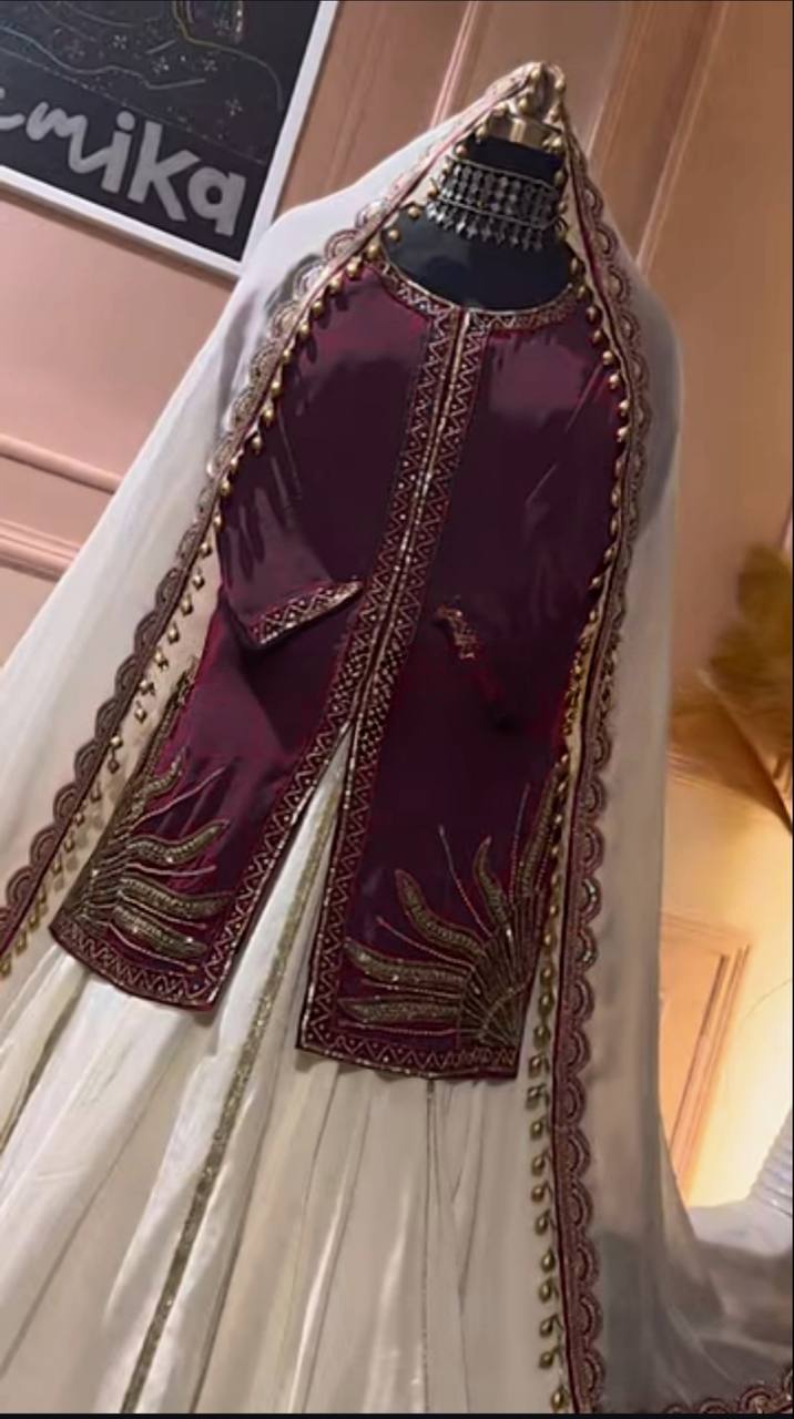 Sagnika  Beautiful Natural Crep Silk Lehenga Set
