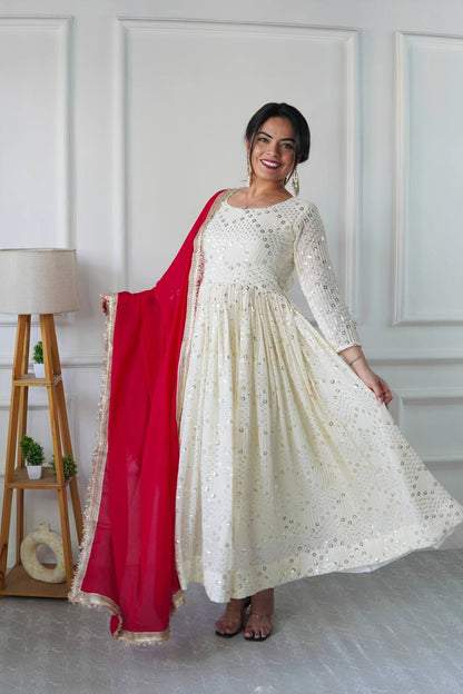 Naeva  Havy Fox Goargate  Classic Beautiful Anarkali Suit Set