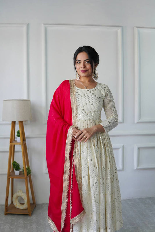 Naeva  Havy Fox Goargate  Classic Beautiful Anarkali Suit Set