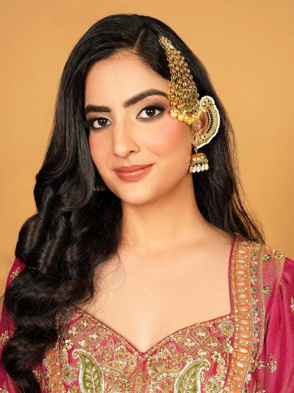 Gulnaar Grace  Magenta Sharara Set
