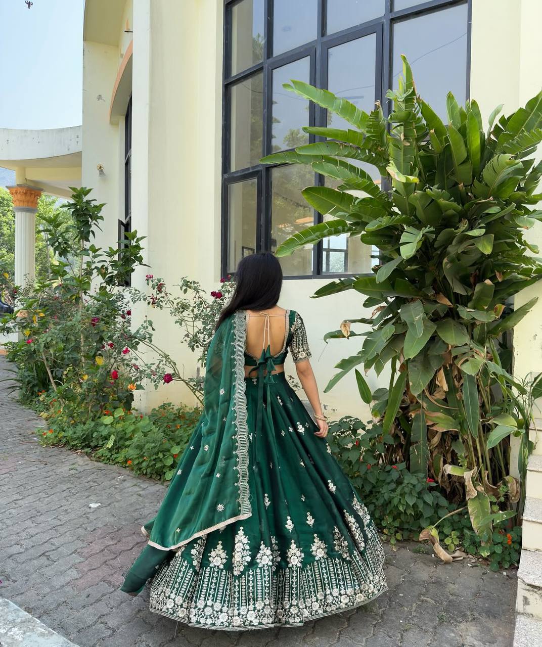 Crimson Grace Varnika’s Royal Bloom Lahenga Set