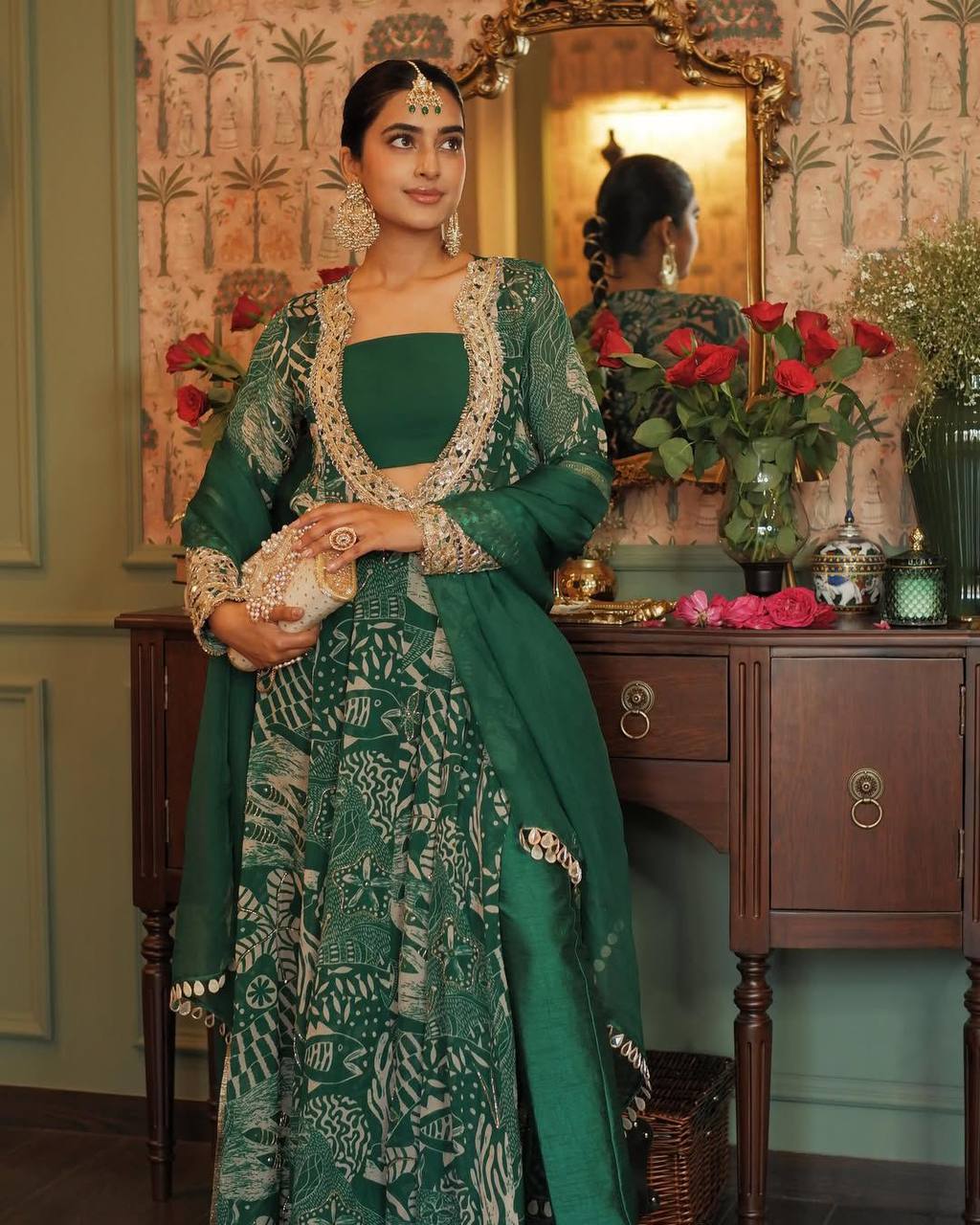 Riwaayat Rang-E-Rooh Beautiful Embroidery Work  Suit