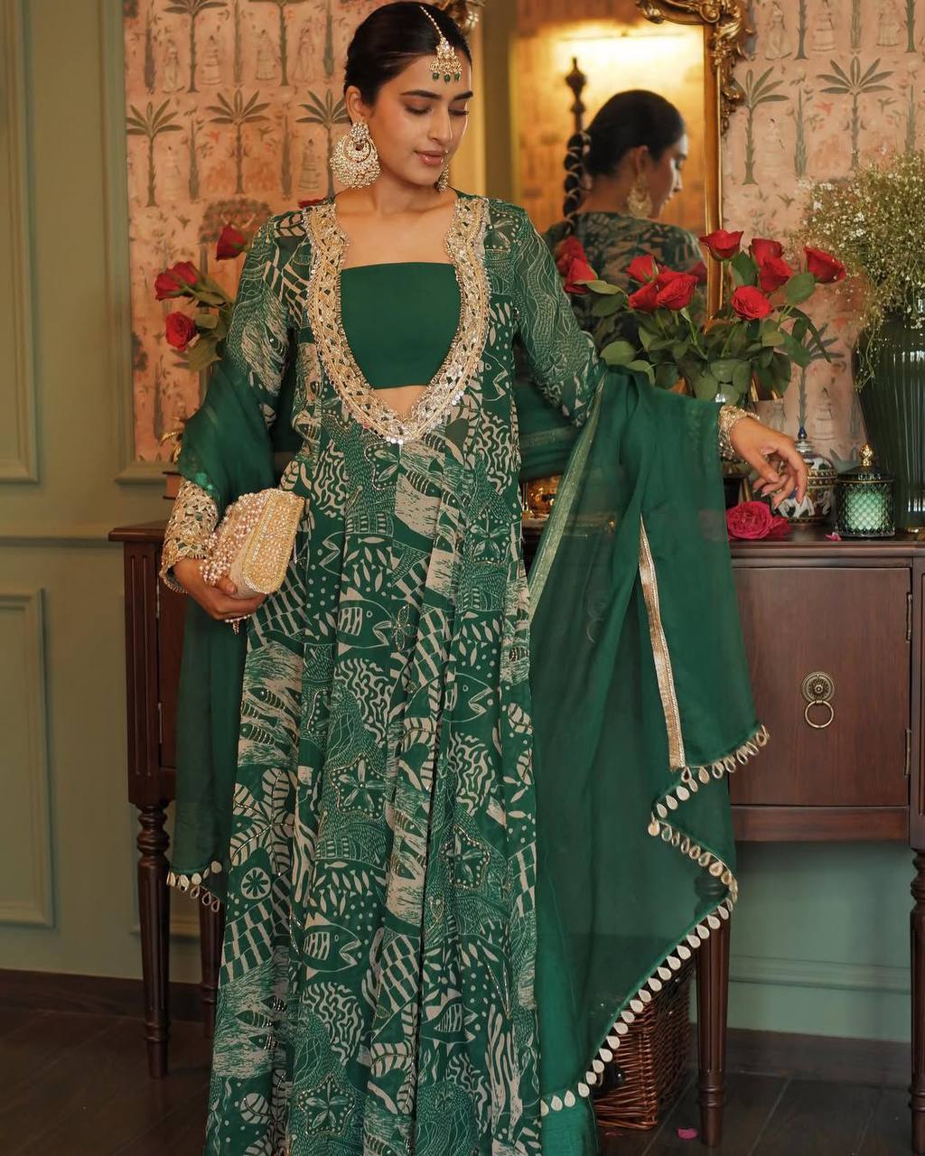 Riwaayat Rang-E-Rooh Beautiful Embroidery Work  Suit