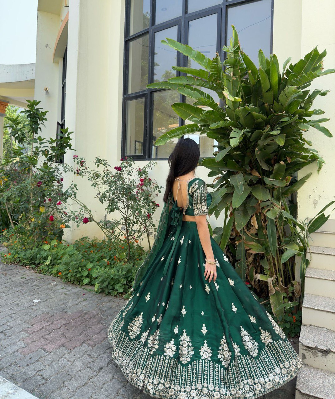 Crimson Grace Varnika’s Royal Bloom Lahenga Set