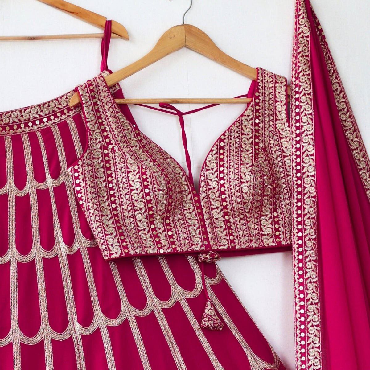 Graceful Pink Partywear Lehenga Set for Special Occasions