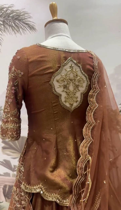 Iravati Threadwork and Celestial Motifs Lehenga Set