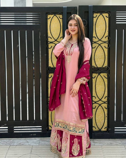 Gulbahaar Grace Heavy Embroidered Traditional Gharara Suit