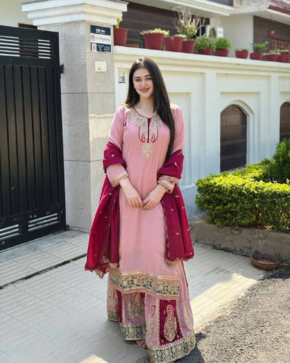 Gulbahaar Grace Heavy Embroidered Traditional Gharara Suit