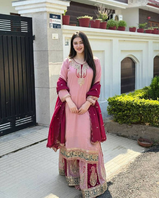 Gulbahaar Grace Heavy Embroidered Traditional Gharara Suit