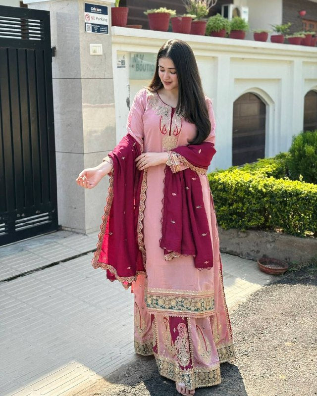 Gulbahaar Grace Heavy Embroidered Traditional Gharara Suit