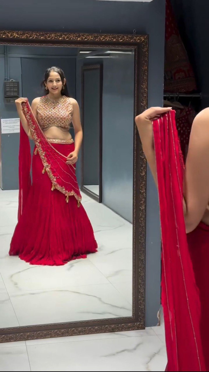 Gulbahaar Glow Reday to wear  Wedding Glamour Lehenga Saree