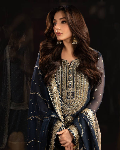 Charvya  Heavy Embroidery With Sequence Work   Sharara Set