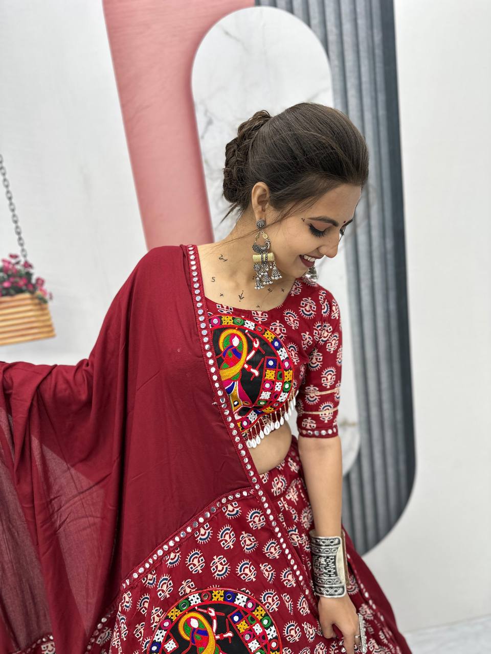 Samaira Navratri Special Pure Cotton Lehenga Choli