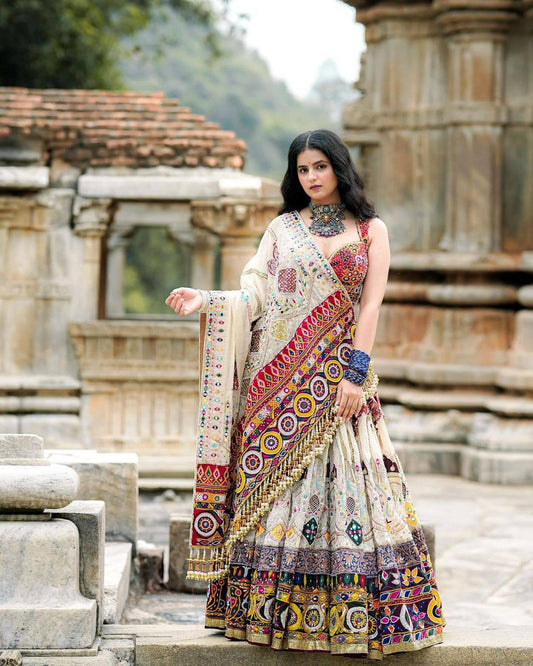 Navrang Leela Traditional Handcrafted Cotton Lehenga Choli