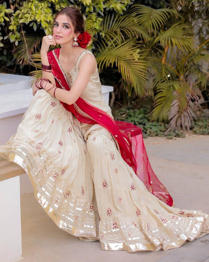 Libaas E Shan Designer And Elegance Three Piece Sarara Suit
