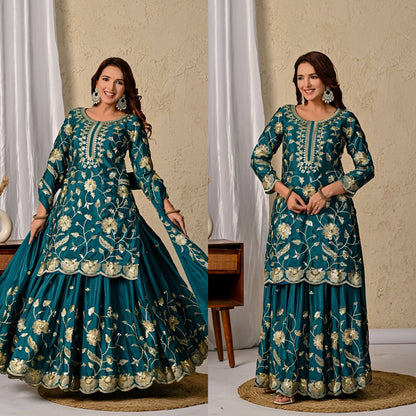 Diana chinnon Silk Designer Party Wear Lehenga Styles